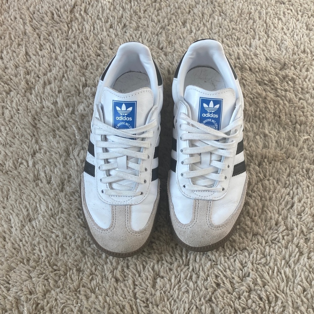 Adidas White and Black Classic Sneakers